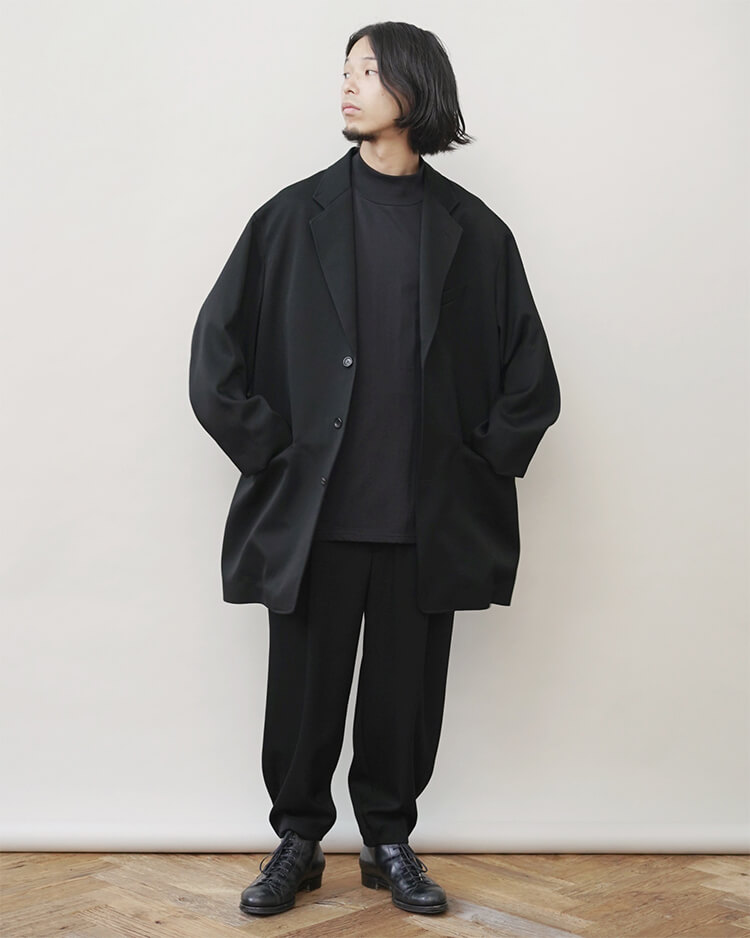 Graphpaperデザイナー南氏が解説 / Wool Doeskin Long Jacket,Tapered Trousers