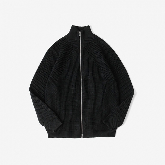 ■人気アイテム ドライバーズニット 新品 STUDIO by INTERMEZZO インターメッツォ ウール混 ジップ ニットジャケット ブルゾン LL灰0110_17 BATONER別注ドライバーズニット発売です！ ⁄ スタッフブログ