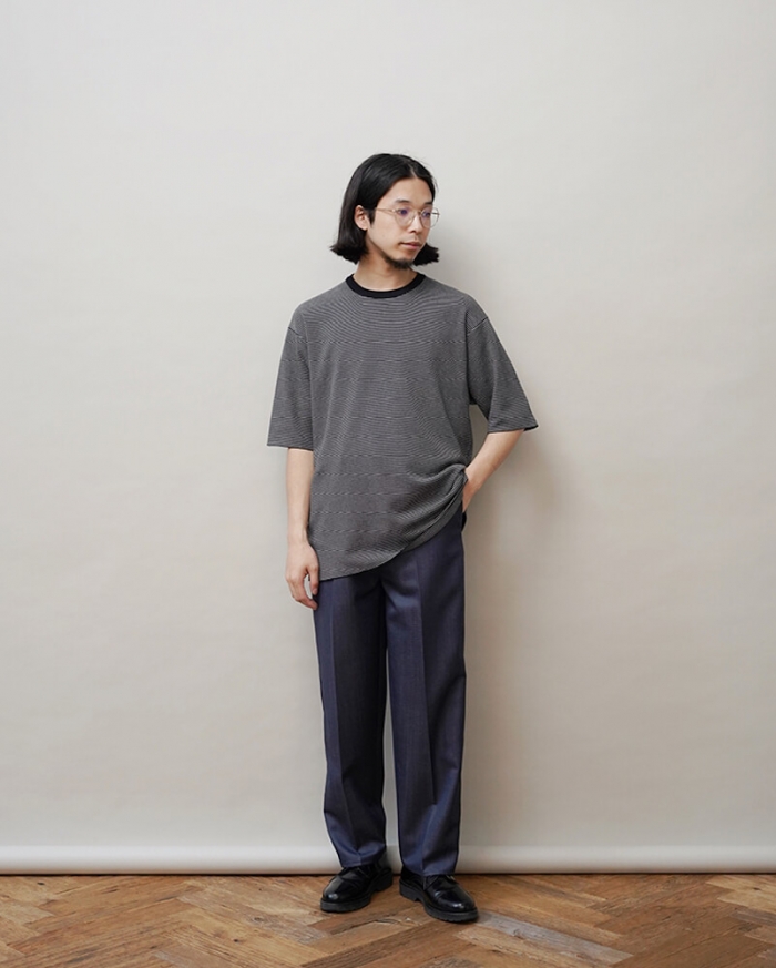 BATONER - 32G SMOOTH KNIT CREW NECK T-SHIRT | Dice&Dice | ONLINE STORE