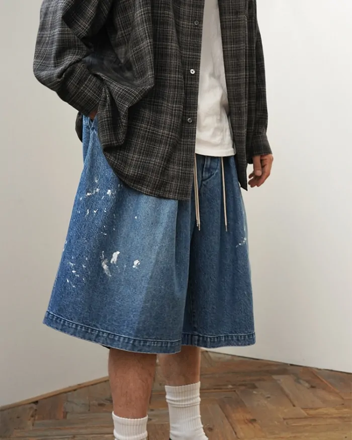 Sillage Exclusive For Dice&Dice Circular Denim Shorts