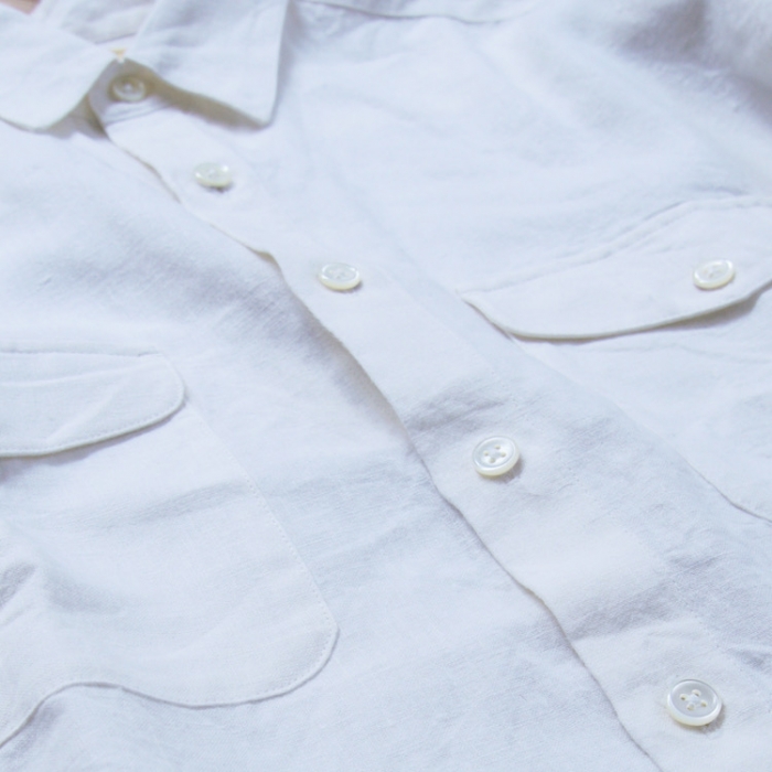 セブンバイセブンTUCK SHIRTS Brushed linen