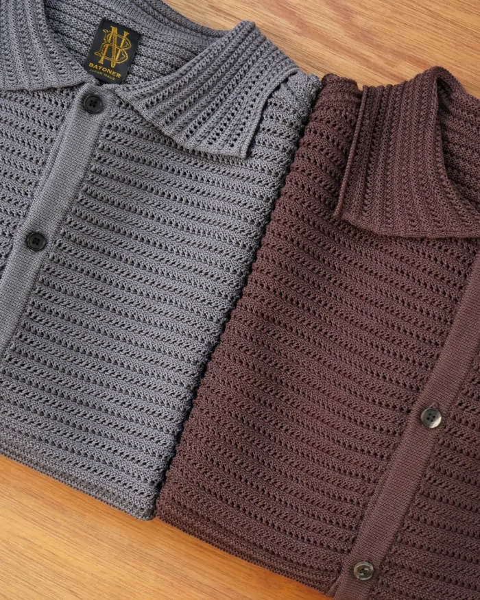 SUMMER KNIT SHORT SLEEVE SHIRT Exclusive for Dice&Dice