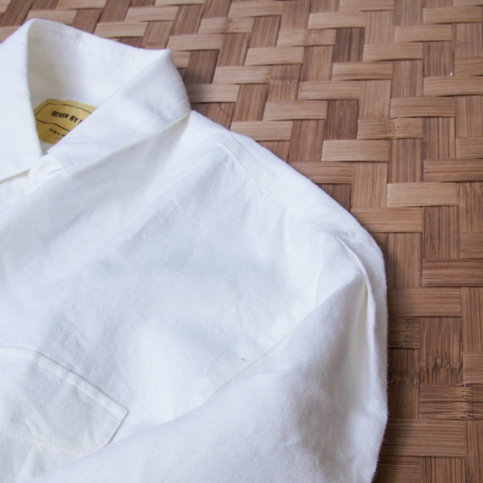 セブンバイセブンTUCK SHIRTS Brushed linen