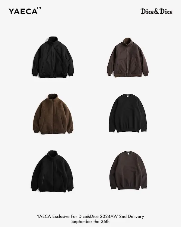 YAECA 2024 AW for Dice&Dice 2st Delivery