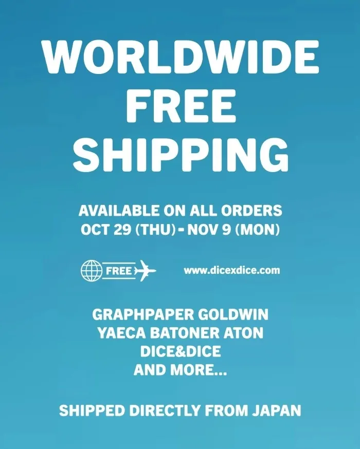 WORLDWIDE FREE SHIPPING