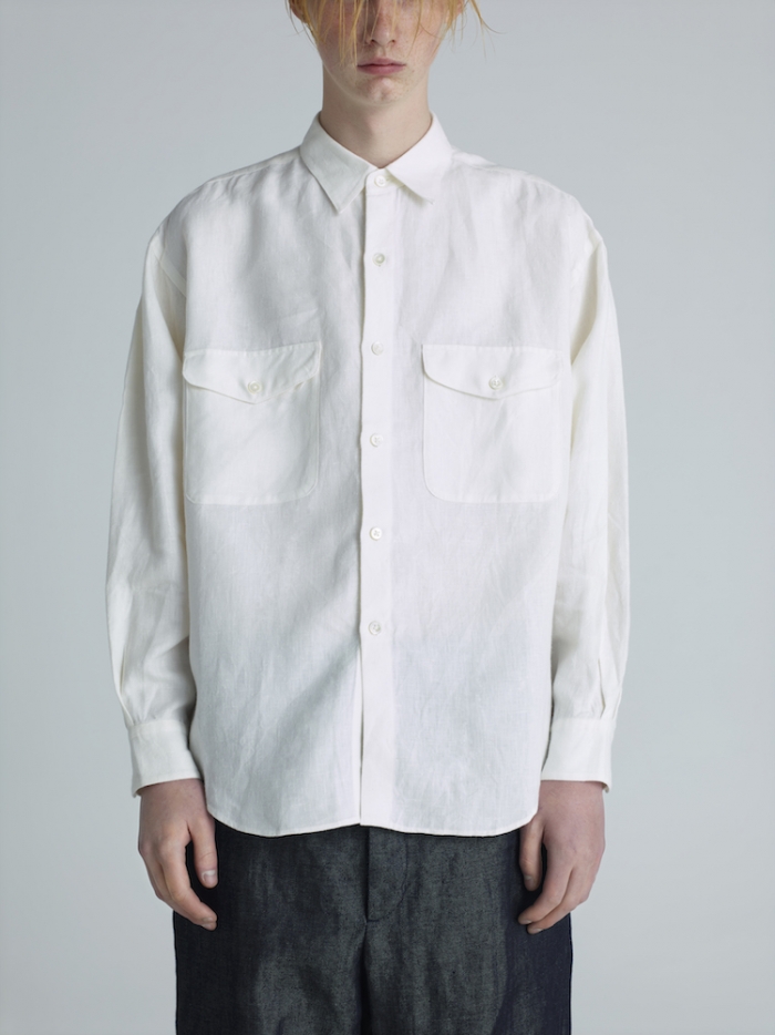 セブンバイセブンTUCK SHIRTS Brushed linen