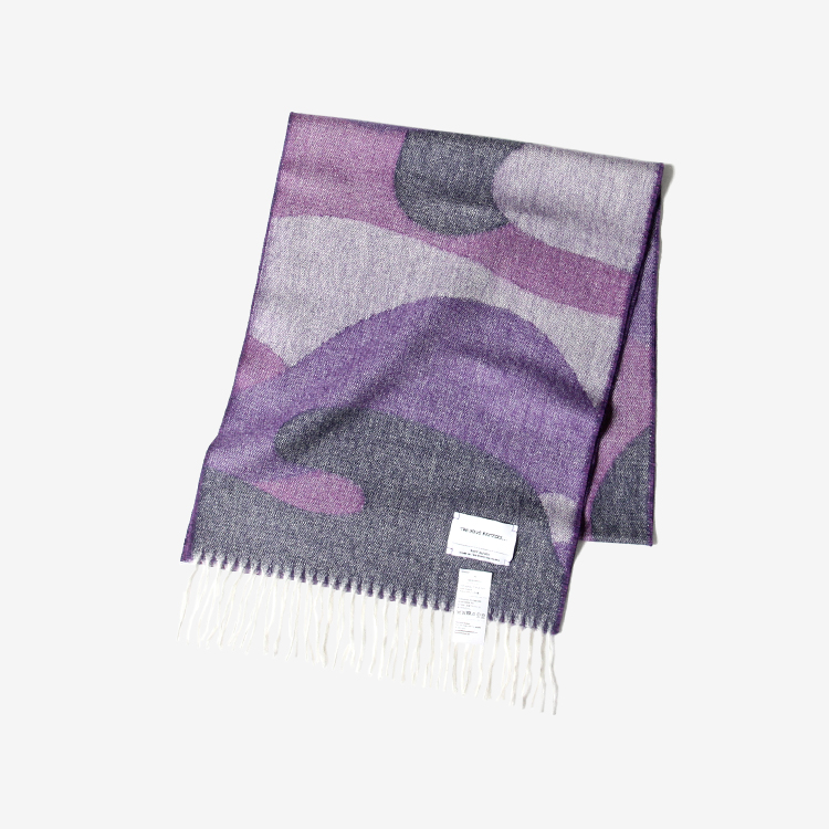 THE INOUE BROTHERS... / Camo Brushed Scarf / PURPLE