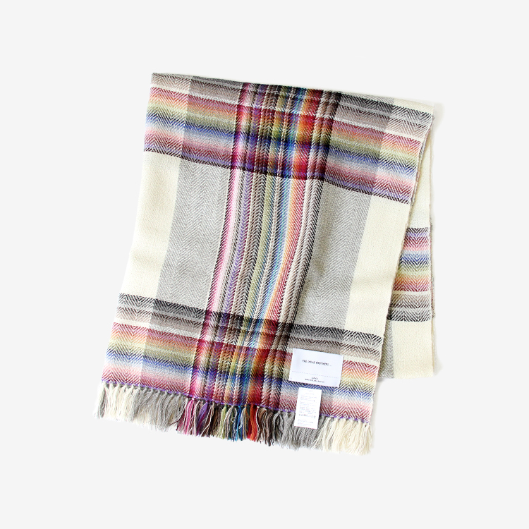 THE INOUE BROTHERS... / Multi Colored Scarf / WHITE