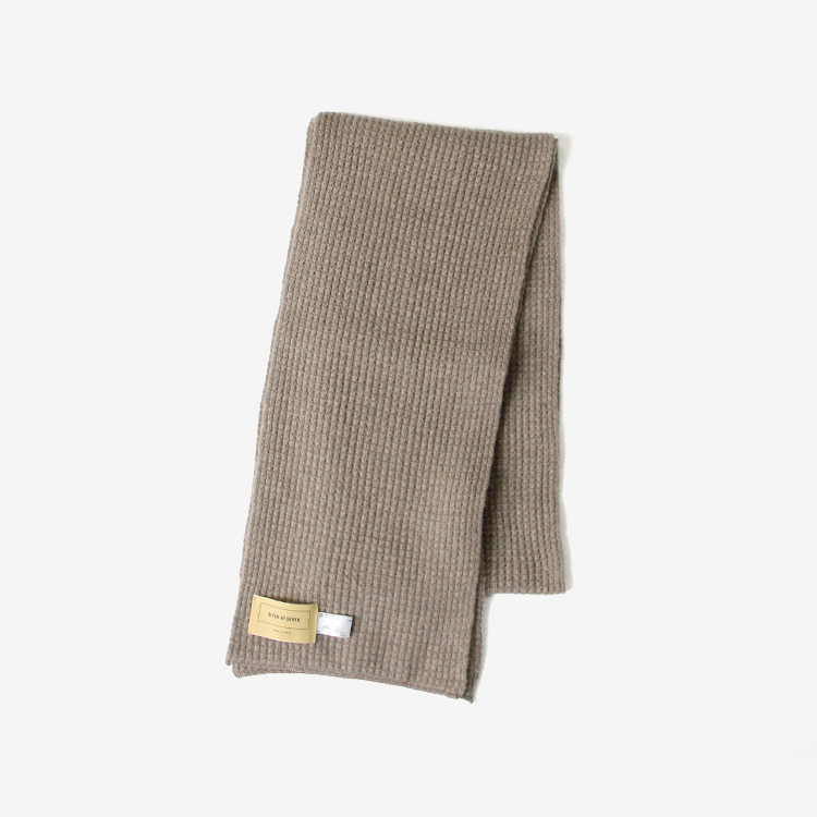 SEVEN BY SEVEN / STOLE - Cashmere waffle - / BROWN