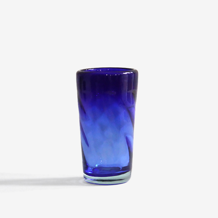 みんげい おくむら / 奥原硝子製造所 / 細モールビアグラス / グリーン