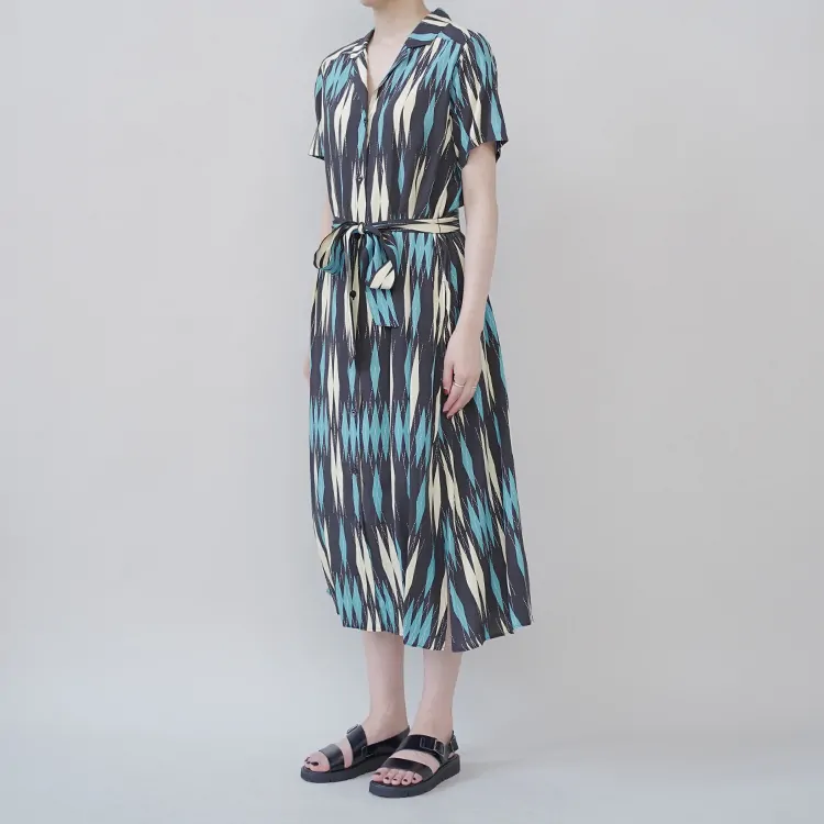 Aloha Blossom (WOMEN) / MINSA ARGYLE / BLUE