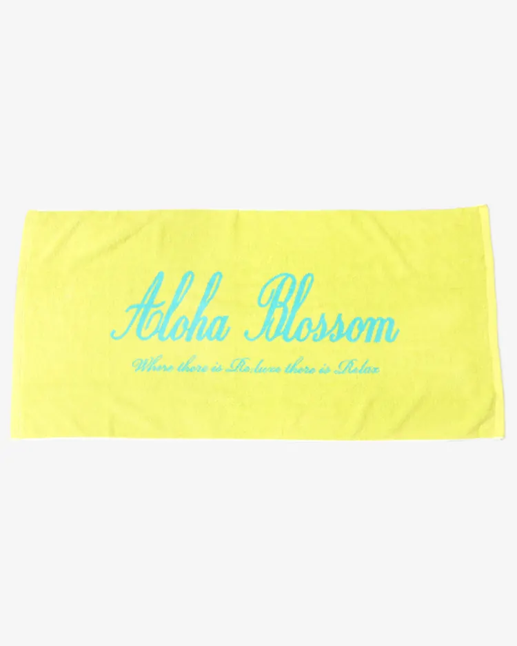 Aloha Blossom (MEN) / BEACH TOWEL / YELLOW