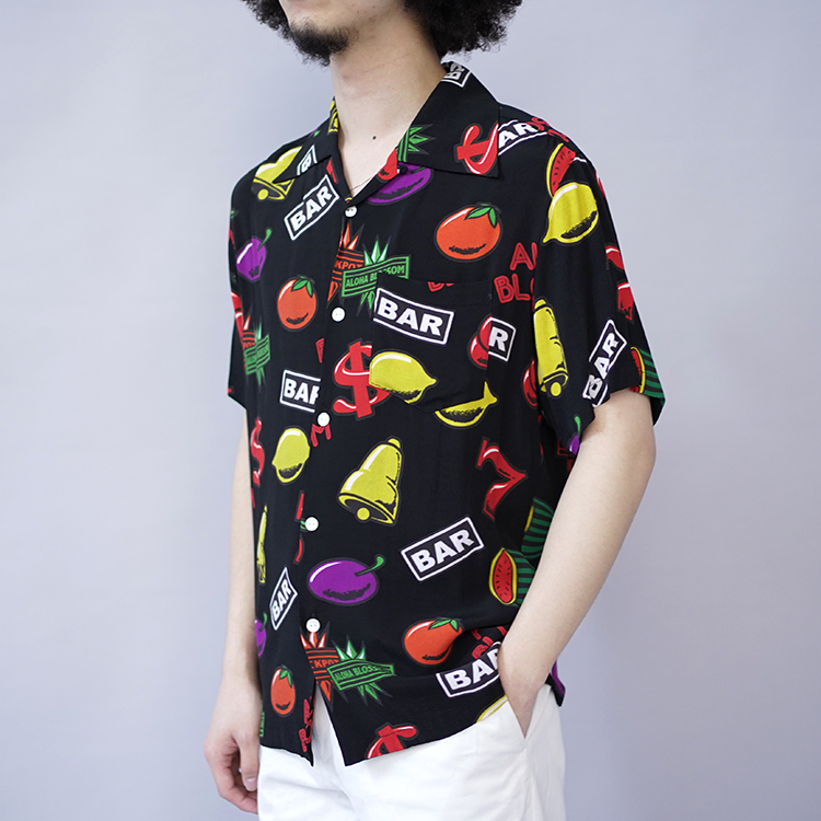 JACK POT / BLACK | Aloha Blossom (MEN)(アロハブロッサム) | SHIRTS ...