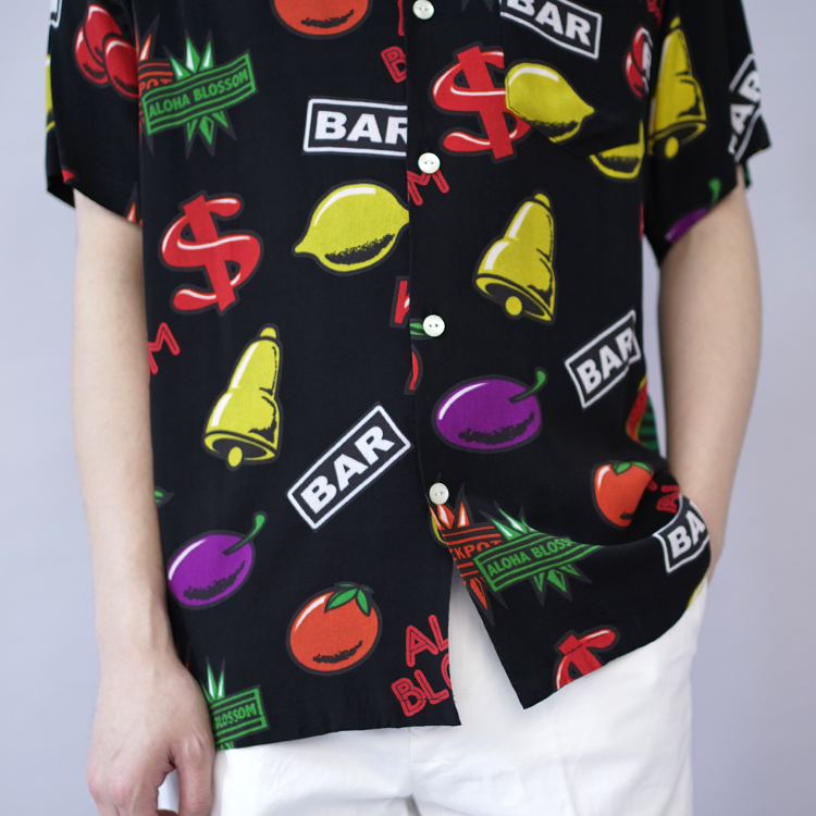JACK POT / BLACK | Aloha Blossom (MEN)(アロハブロッサム) | SHIRTS 