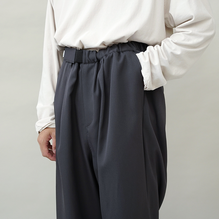Scale Off Wool Wide Chef Pants / C.GREY | Graphpaper (MEN)(グラフ 