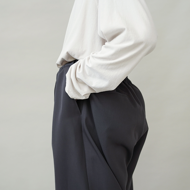 Scale Off Wool Wide Chef Pants / C.GREY | Graphpaper (MEN)(グラフ 
