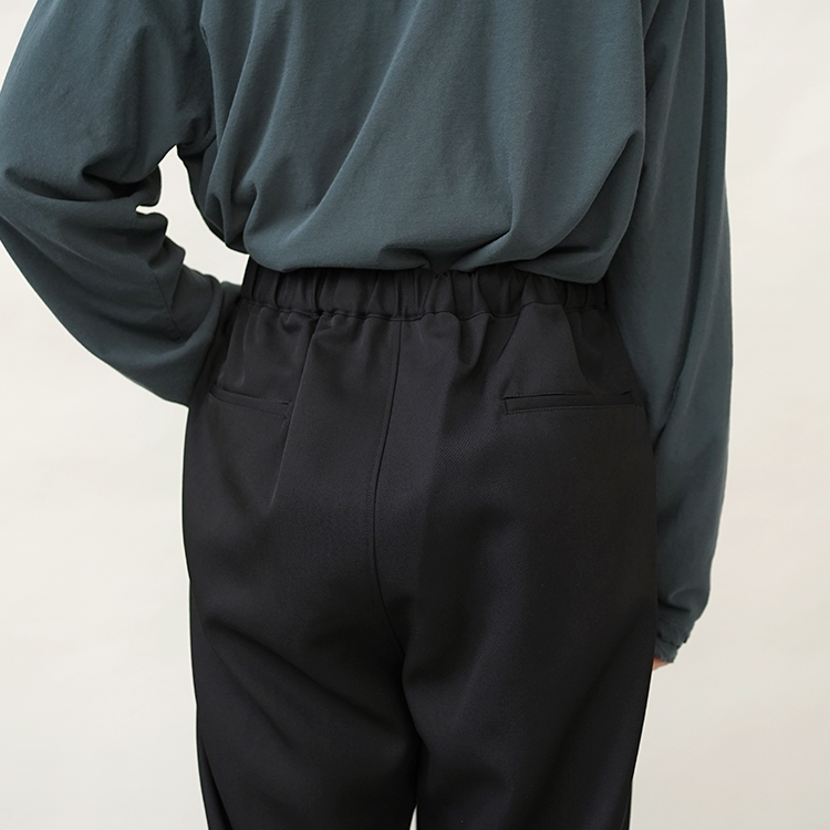 Scale Off Wool Wide Chef Pants / BLACK | Graphpaper (MEN)(グラフ 
