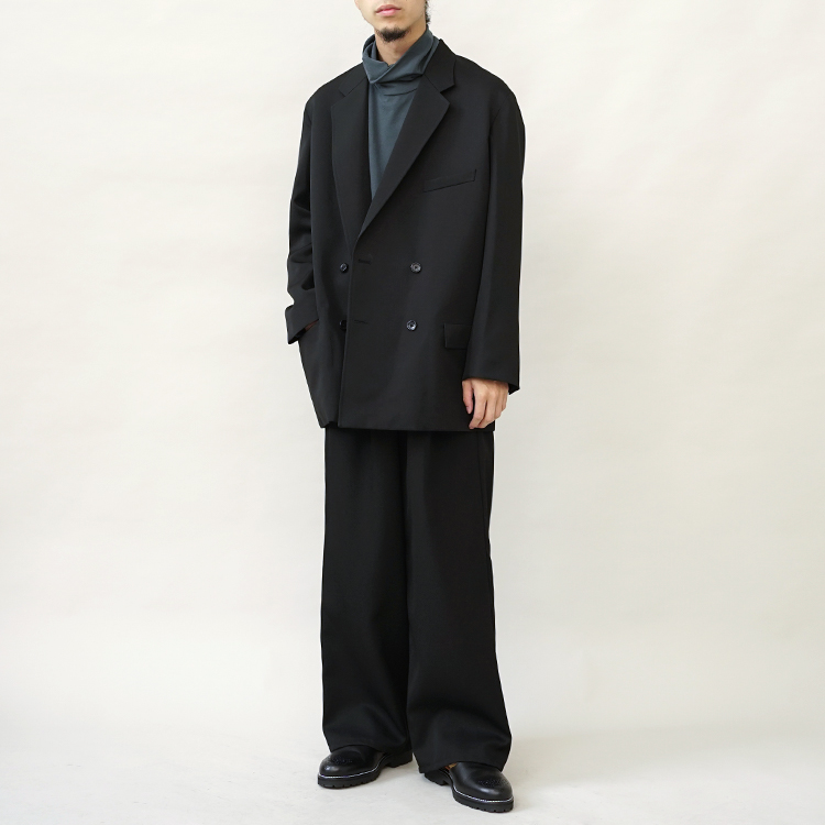 Scale Off Wool Double Jacket / BLACK | Graphpaper (MEN)(グラフ 