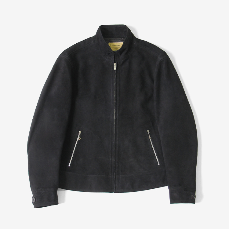 SEVEN BY SEVEN / LEATHER BLOUSON - Sheep suede - / BLACK