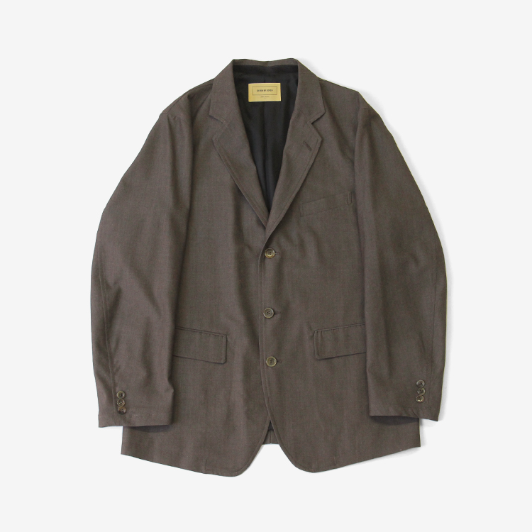 SEVEN BY SEVEN / TAILORED JACKET - Wool crepe - / GREY