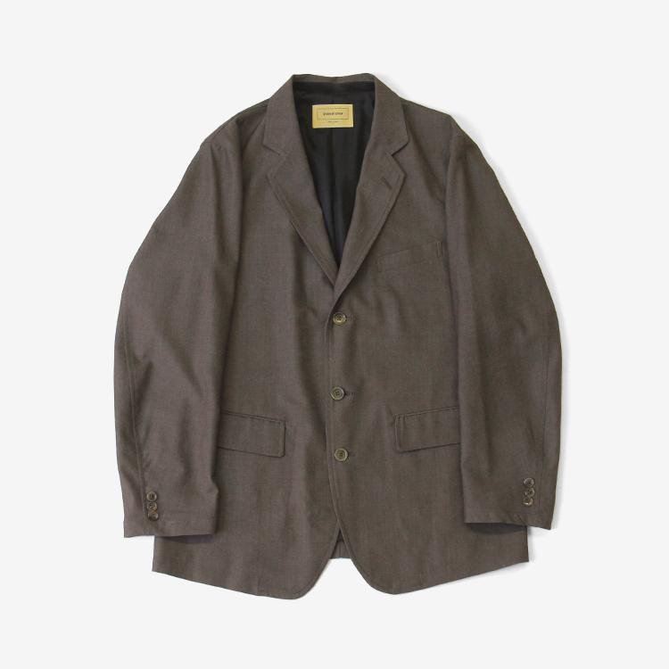 TAILORED JACKET - Wool crepe - / GREY | SEVEN BY SEVEN(セブン バイ