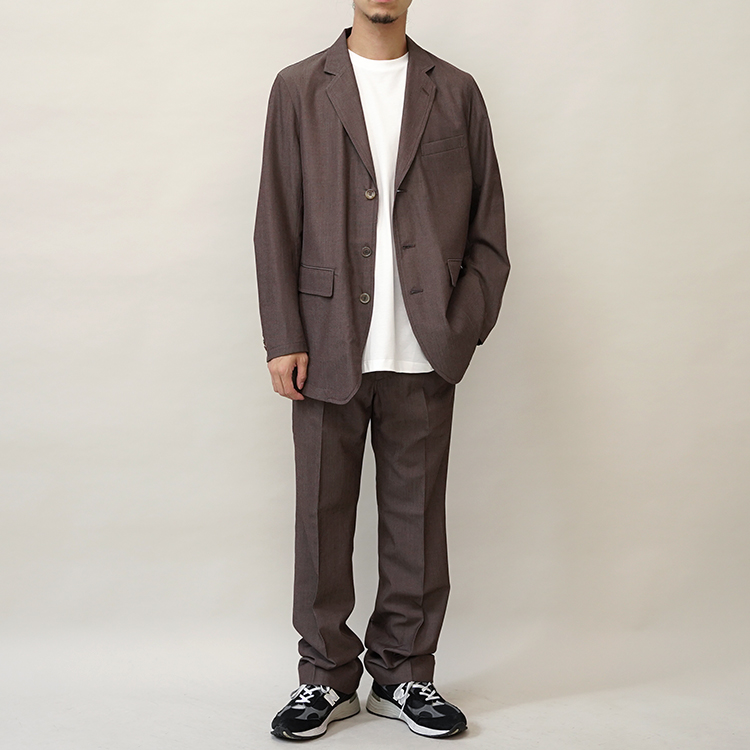 TAILORED JACKET - Wool crepe - / GREY | SEVEN BY SEVEN(セブン バイ