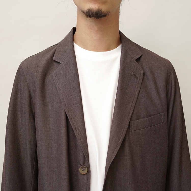 TAILORED JACKET - Wool crepe - / GREY | SEVEN BY SEVEN(セブン バイ