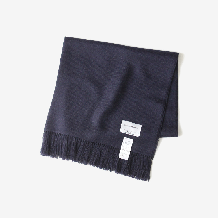 THE INOUE BROTHERS... / Non Brushed Large Stole / NAVY