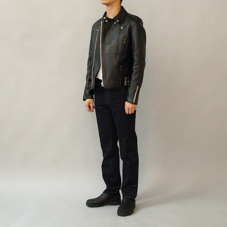 SHEEP-SKIN DOUBLE RIDERS JACKET(AD-02) | ADDICT CLOTHES(アディクト ...