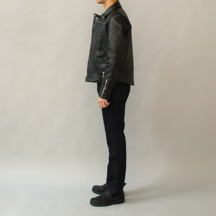 SHEEP-SKIN DOUBLE RIDERS JACKET(AD-02) | ADDICT CLOTHES(アディクト 