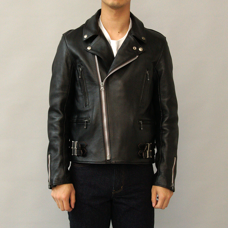 SHEEP-SKIN DOUBLE RIDERS JACKET(AD-02) | ADDICT CLOTHES(アディクト ...