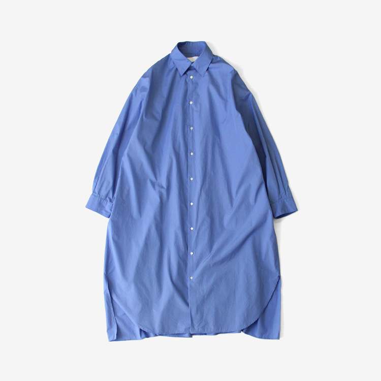 Broad Regular Oversized Shirt Dress / BLUE | Graphpaper (WOMEN 