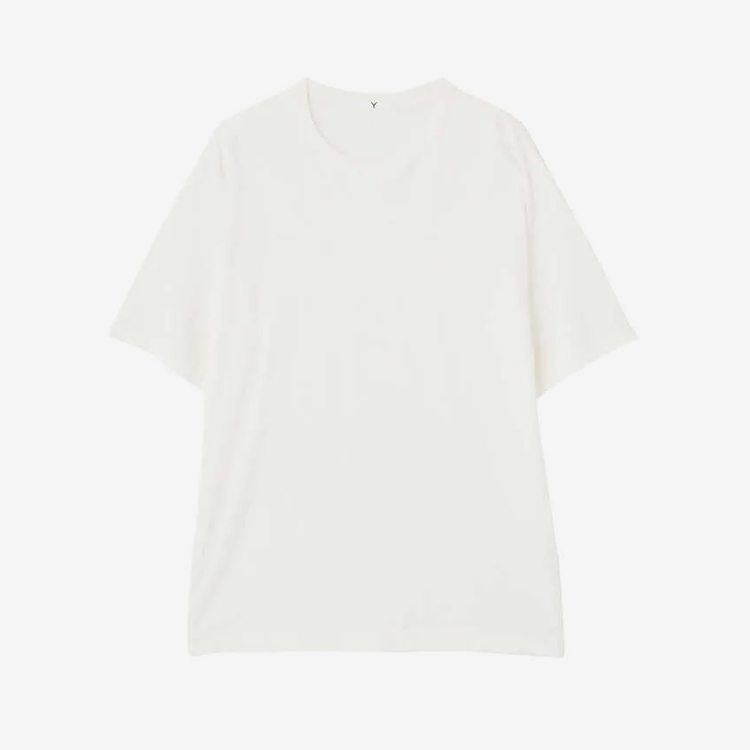 Y / ORGANIC COTTON JERSEY S/S T / WHITE