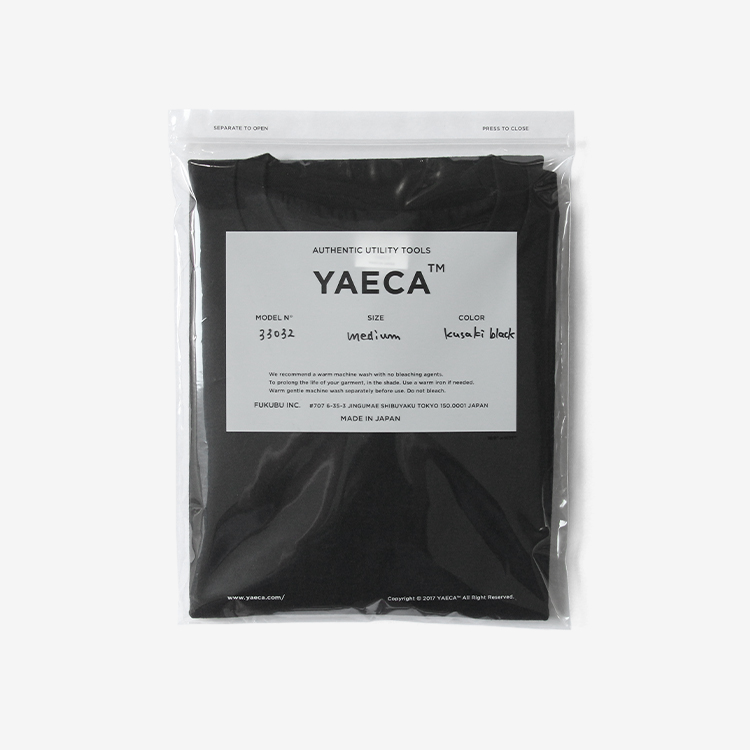 YAECA (MEN) / CREW NECK T-SHIRTS  S/S / KUSAKI BLACK