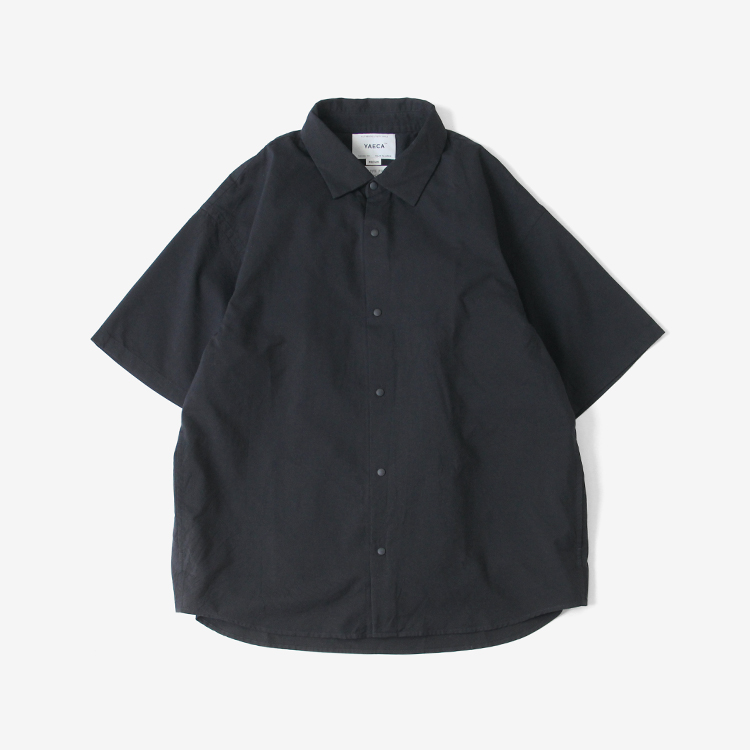 YAECA (MEN) / EXTRA WIDE - S/S COMFORT SHIRT / D.NAVY