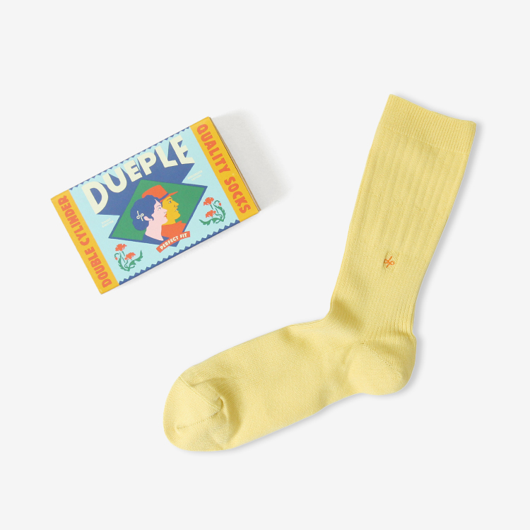 Dueple / REGULAR RIB SOCKS / NANA BANANA