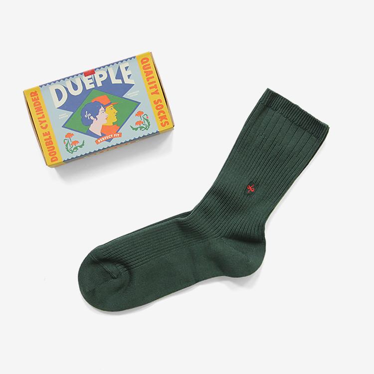 Dueple / REGULAR RIB SOCKS / KINGS COURT