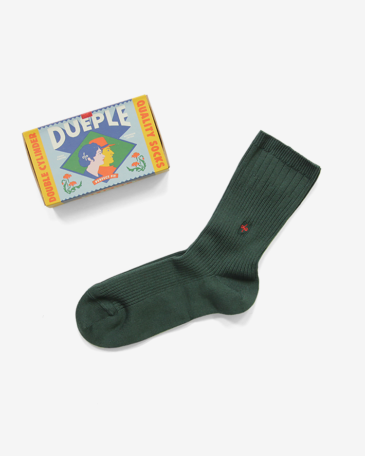Dueple / REGULAR RIB SOCKS / KINGS COURT