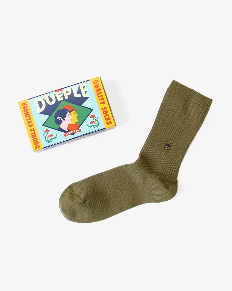 Dueple / REGULAR RIB SOCKS / ALIGATOR