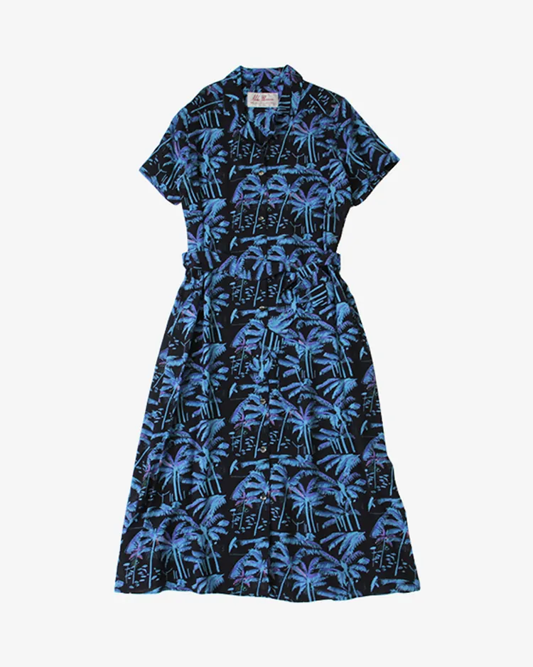 Aloha Blossom (WOMEN) / PALM TREE / BLACK