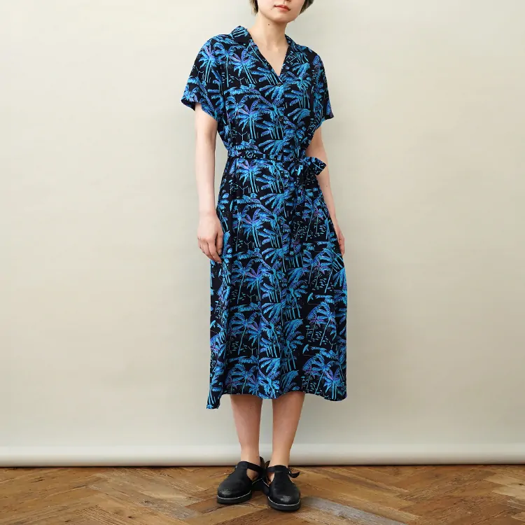 Aloha Blossom (WOMEN) / PALM TREE / BLACK