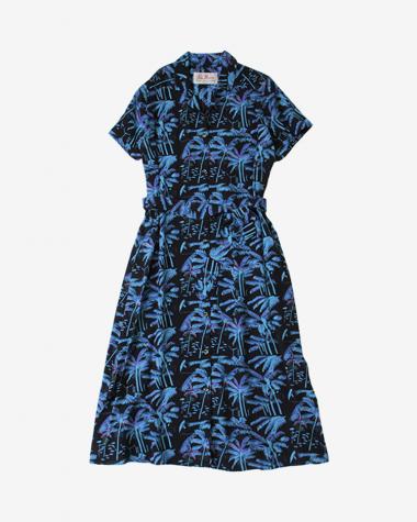 Aloha Blossom (WOMEN) / PALM TREE / BLACK