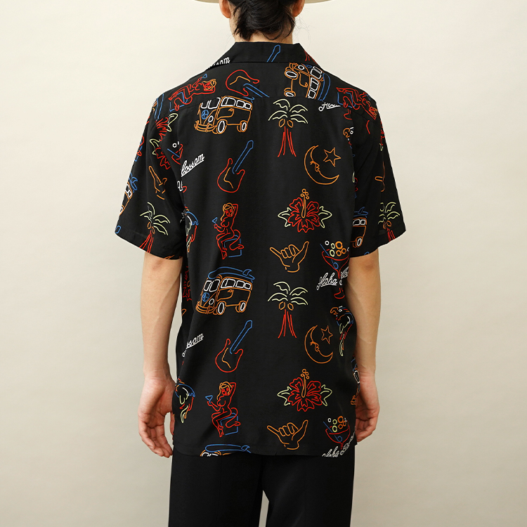 NEON / BLACK | Aloha Blossom (MEN)(アロハブロッサム
