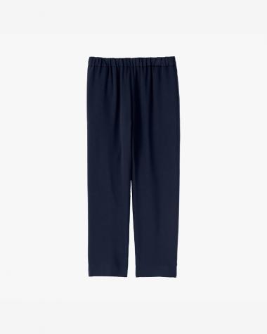  / Satin Easy Pants / NAVY