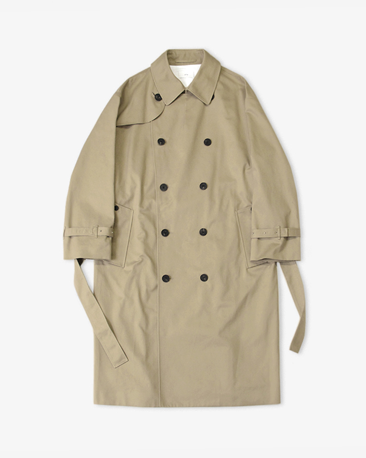 WEST POINT OVERSIZED TRENCH COAT | ATON (MEN)(エイトン) | OUTER