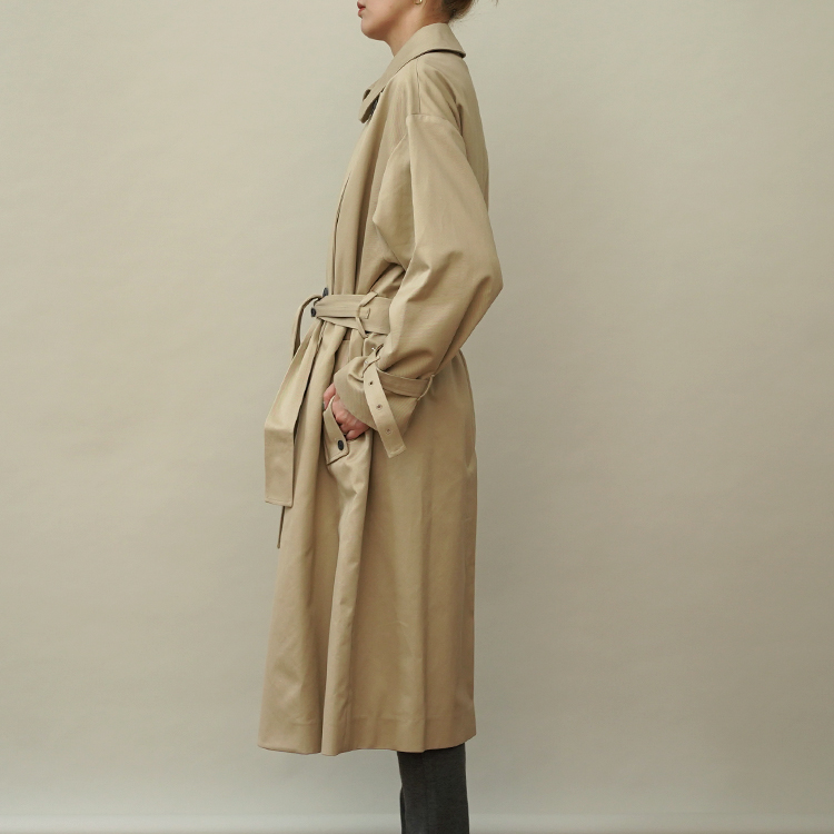 WEST POINT OVERSIZED TRENCH COAT | ATON (MEN)(エイトン) | OUTER