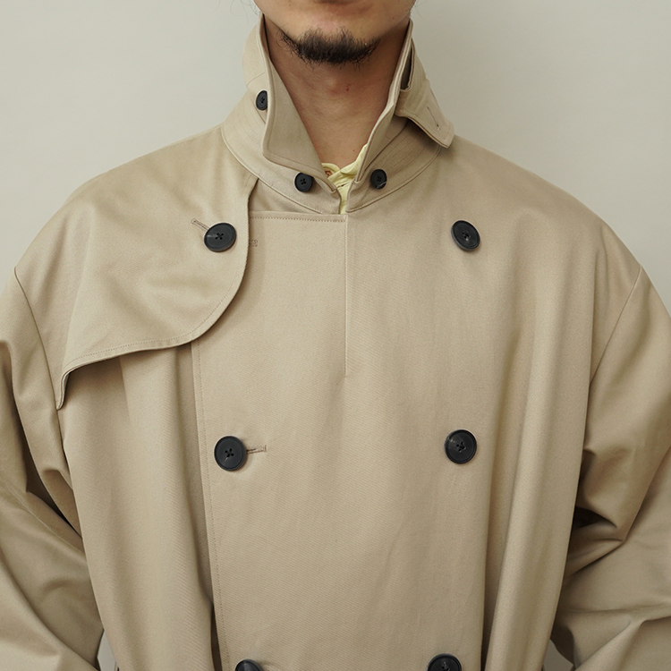 WEST POINT OVERSIZED TRENCH COAT | ATON (MEN)(エイトン WEST POINT OVERSIZED TRENCH COAT | ATON (MEN)(エイトン