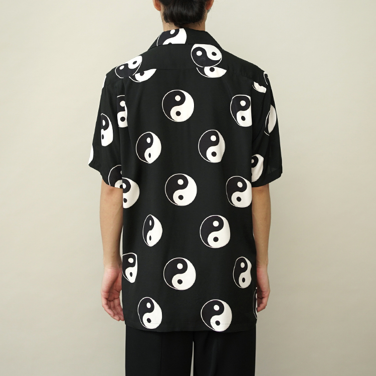 YIN&YANG / BLACK | Aloha Blossom (MEN)(アロハブロッサム) | SHIRTS 