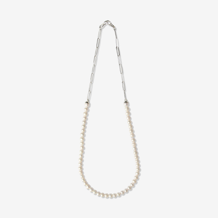 Garden of eden / Pearl Mix PC Chain Necklace (70cm)(22AW080)
