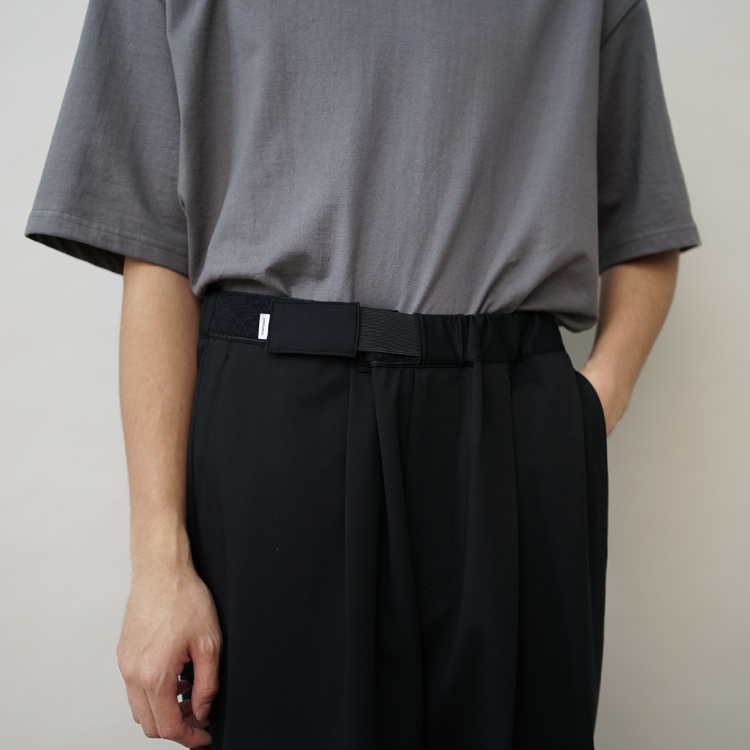COMPACT PONTE WIDE CHEF PANTS / BLACK | Graphpaper (MEN)(グラフ